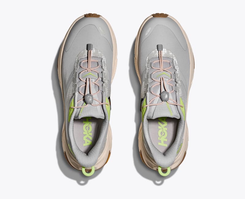 HOKA Women's Transport 2 Shoes in Cosmic Grey/Neon Yuzu