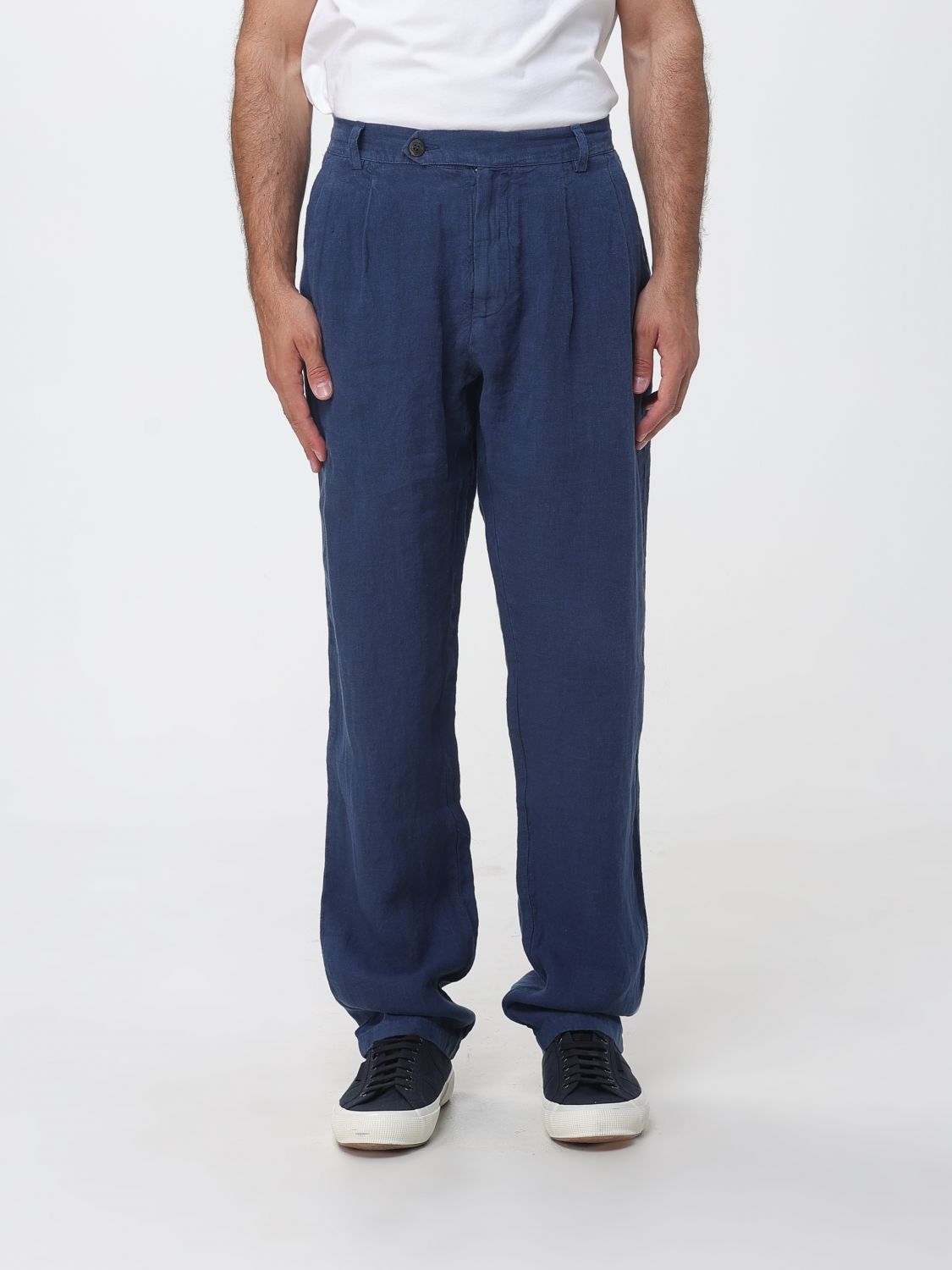 Pants Men color Blue