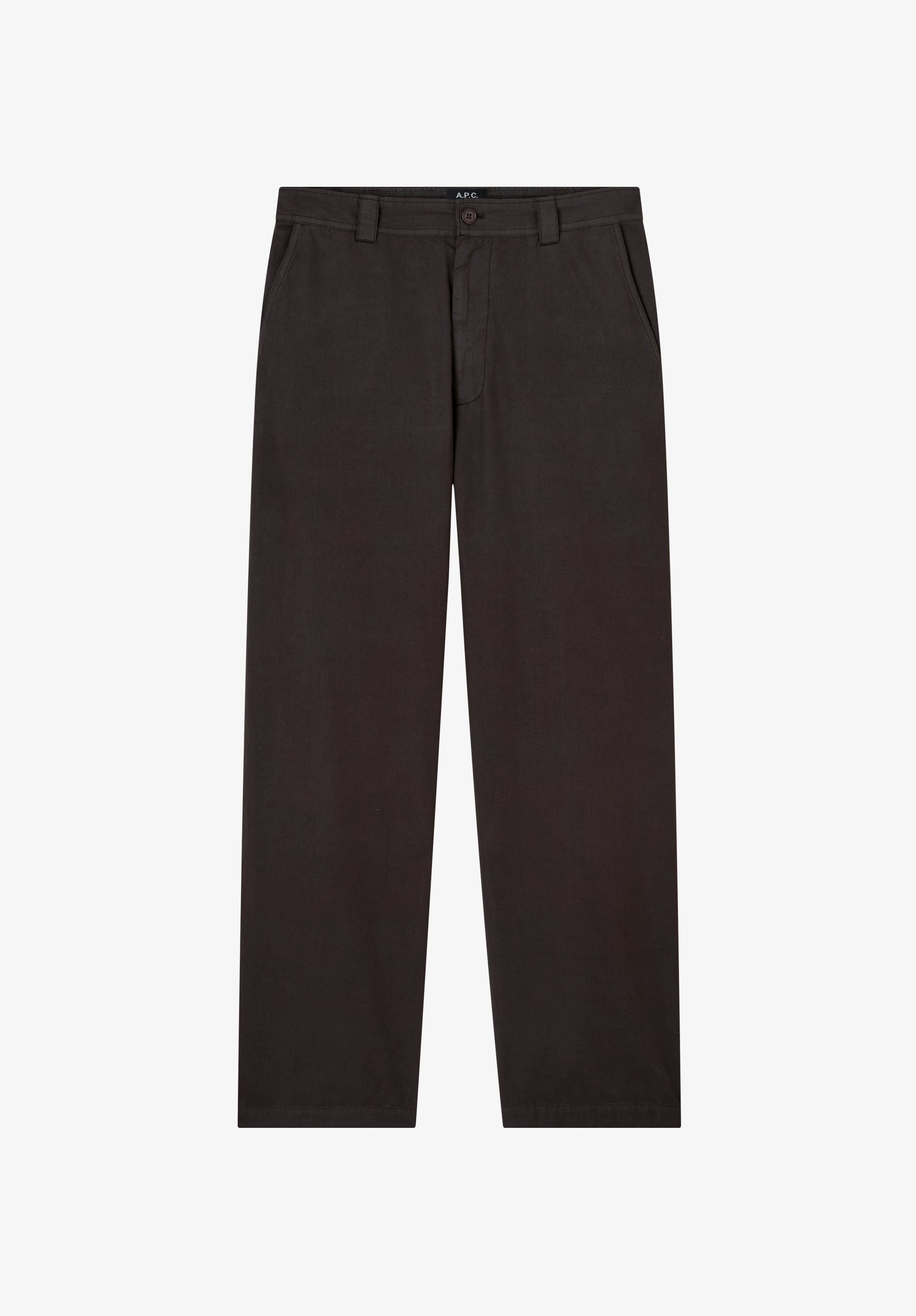 A. P.C. Men's Dan chinos Size: 44 in Dark chestnut brown