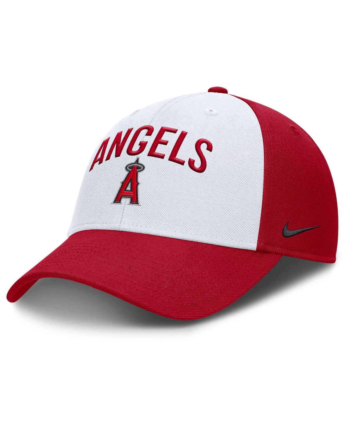 Men's White/Red Los Angeles Angels Club Performance Adjustable Hat - White, Red