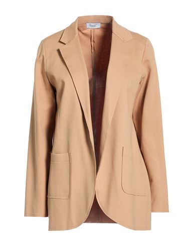 Woman Blazer Camel Size 10 Viscose, Polyamide, Elastane