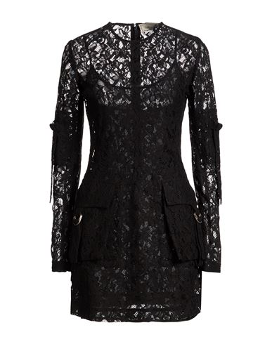 Woman Mini dress Black Size 4 Polyester, Cotton