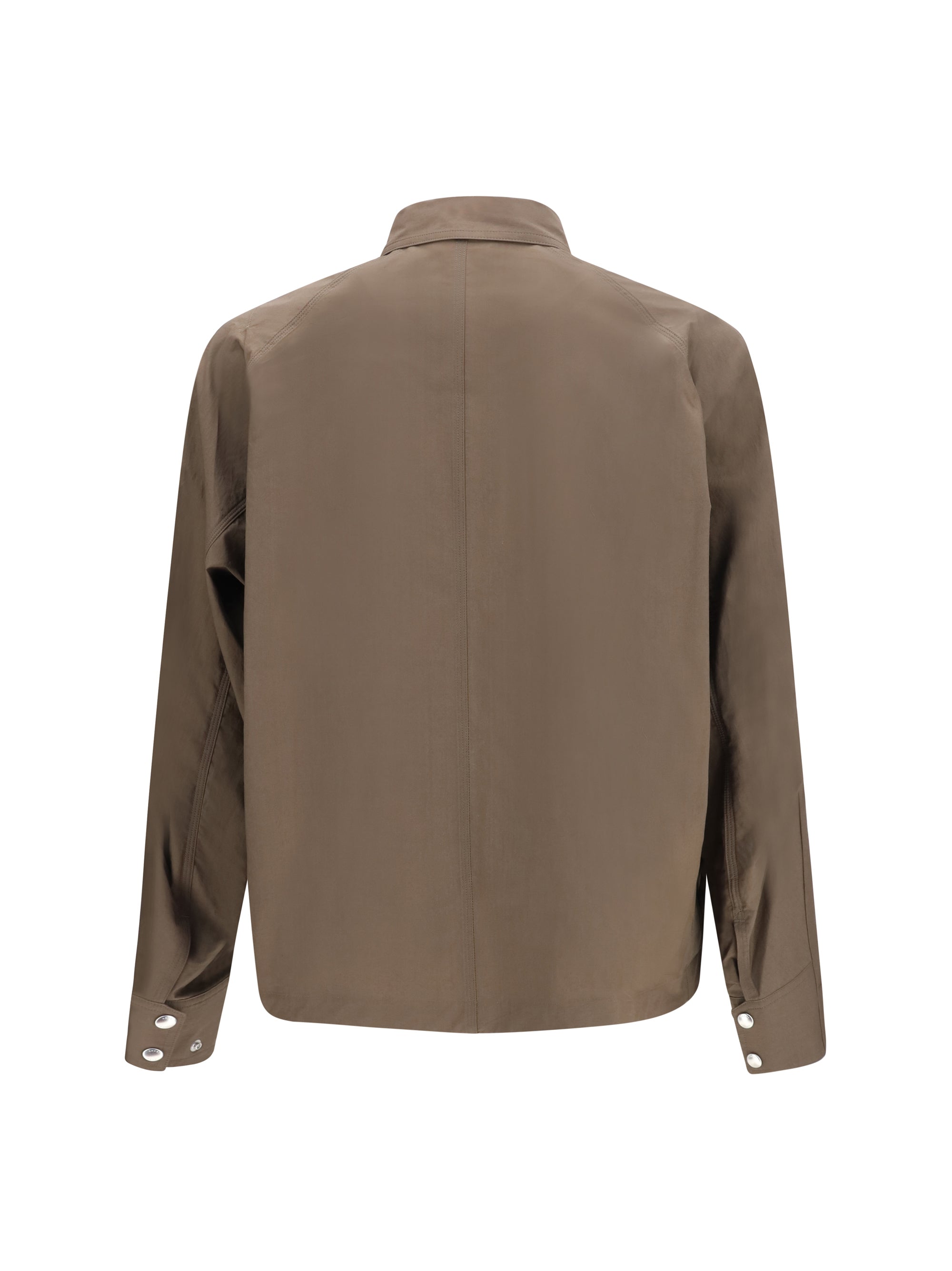 Cotton Typewriter Jacket — Taupe