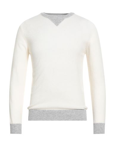 Man Sweater Ivory Size XXL Wool, Cashmere