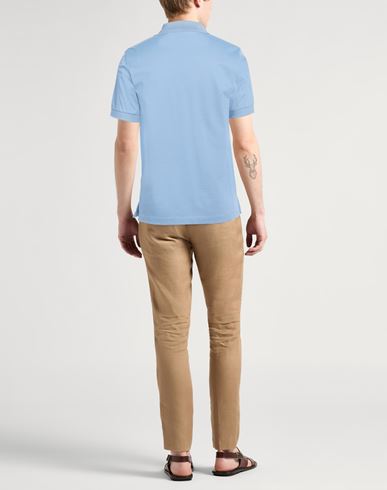 Dunhill Man Polo shirt Light blue Size M Cotton