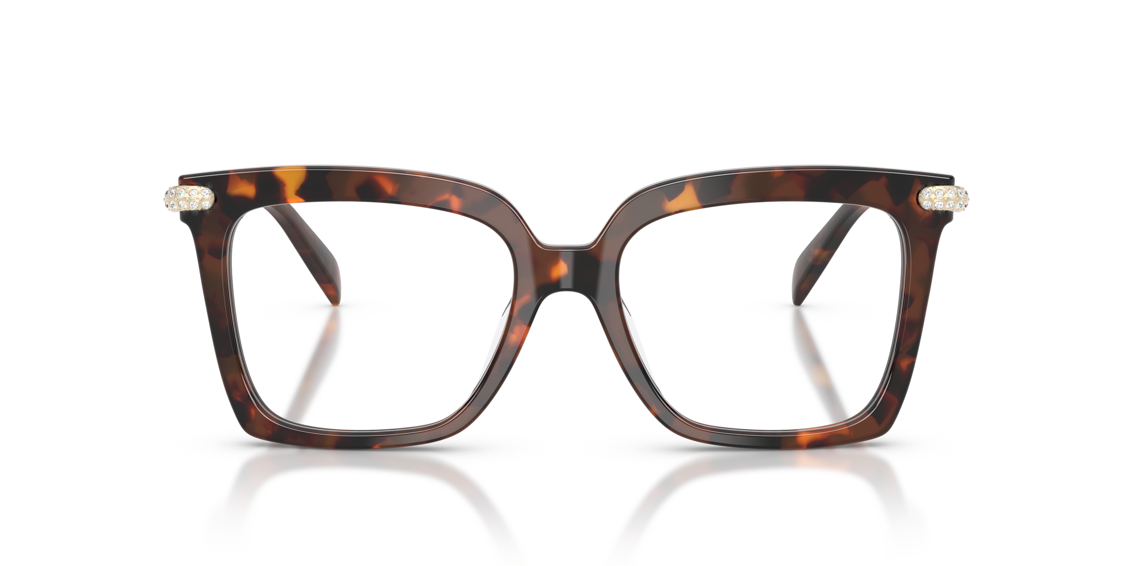 Michael Kors Mujer Michael Kors MK4191BU EXUMAS 4031 Monturas ópticas Acetato Tortuga Transparente Cuadrada Norma