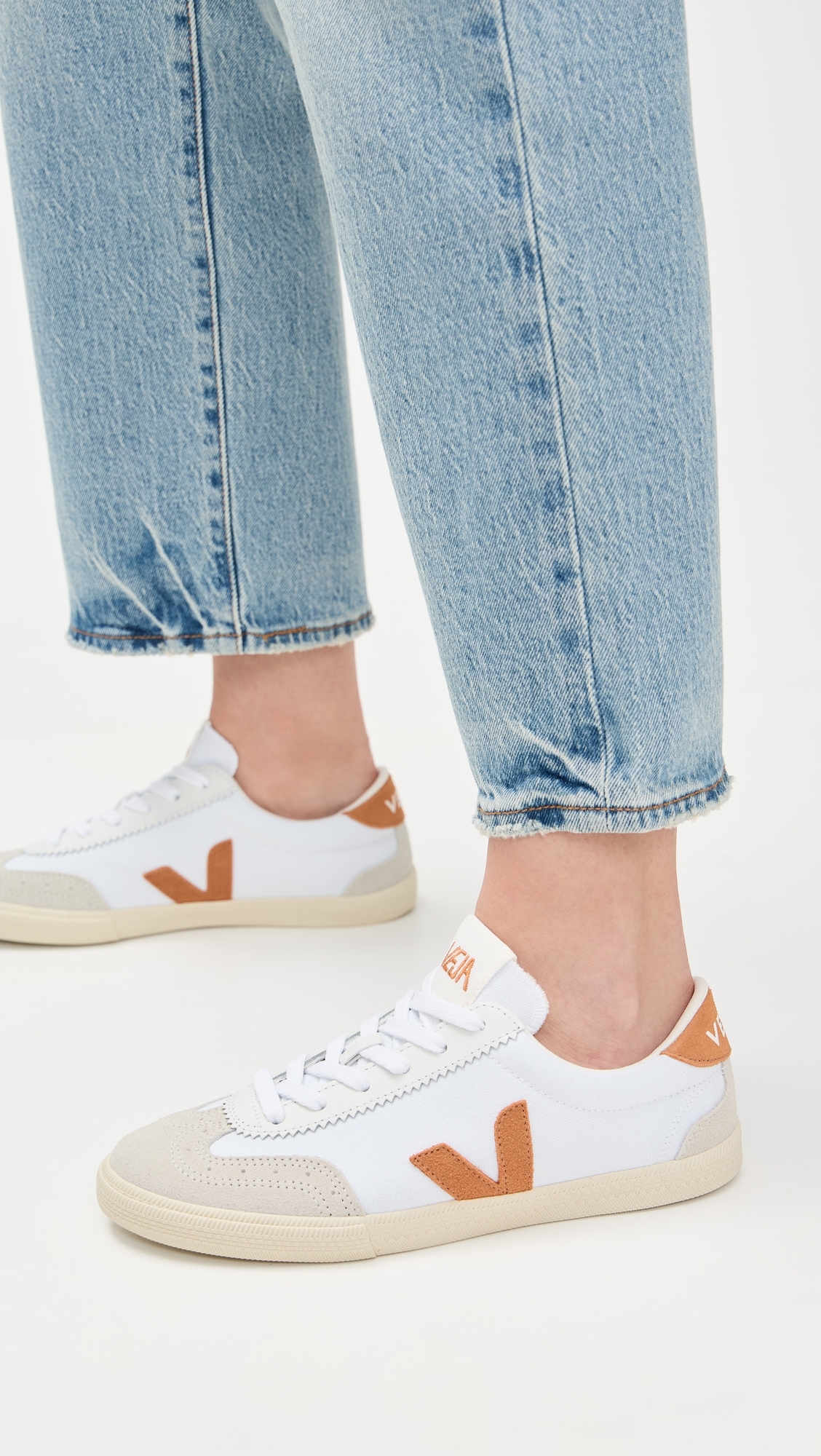 Veja Volley Canvas Sneakers White Umber