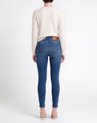 Woman Jeans Blue Size 26 Cotton, Elastane
