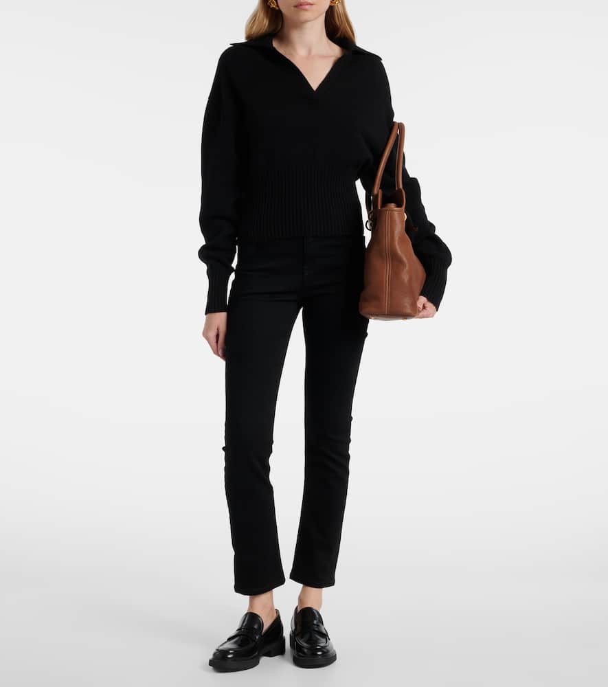 Mari mid-rise straight jeans