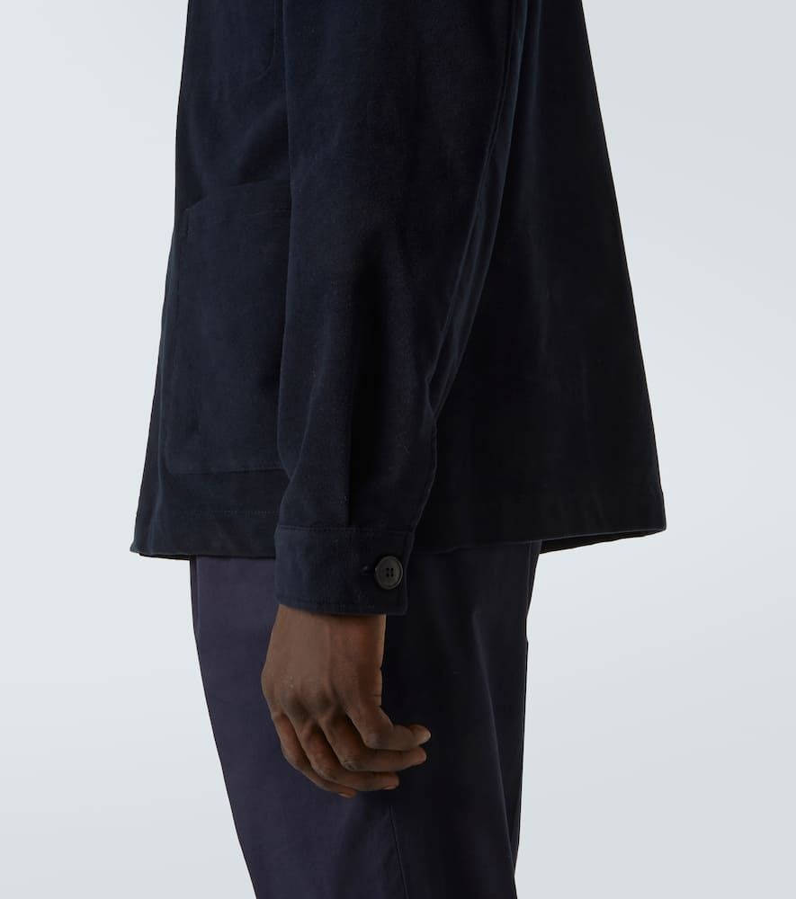 Cotton moleskin overshirt