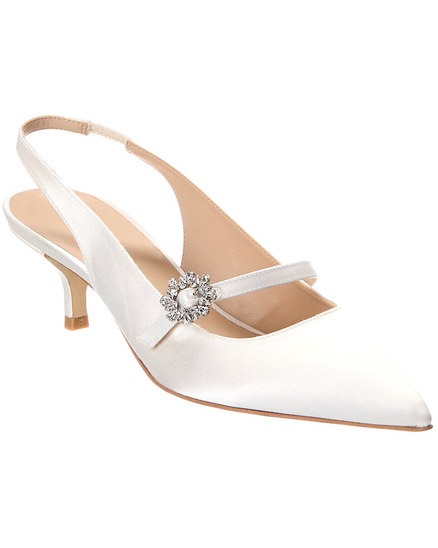 Aura Mary Jane Satin Slingback Pump