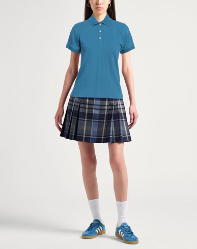 Colmar Woman Polo shirt Pastel blue Size L Cotton, Elastane