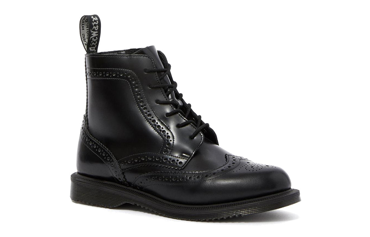 (WMNS) Dr.Martens Delphine Smooth Dress Boots 'Black'