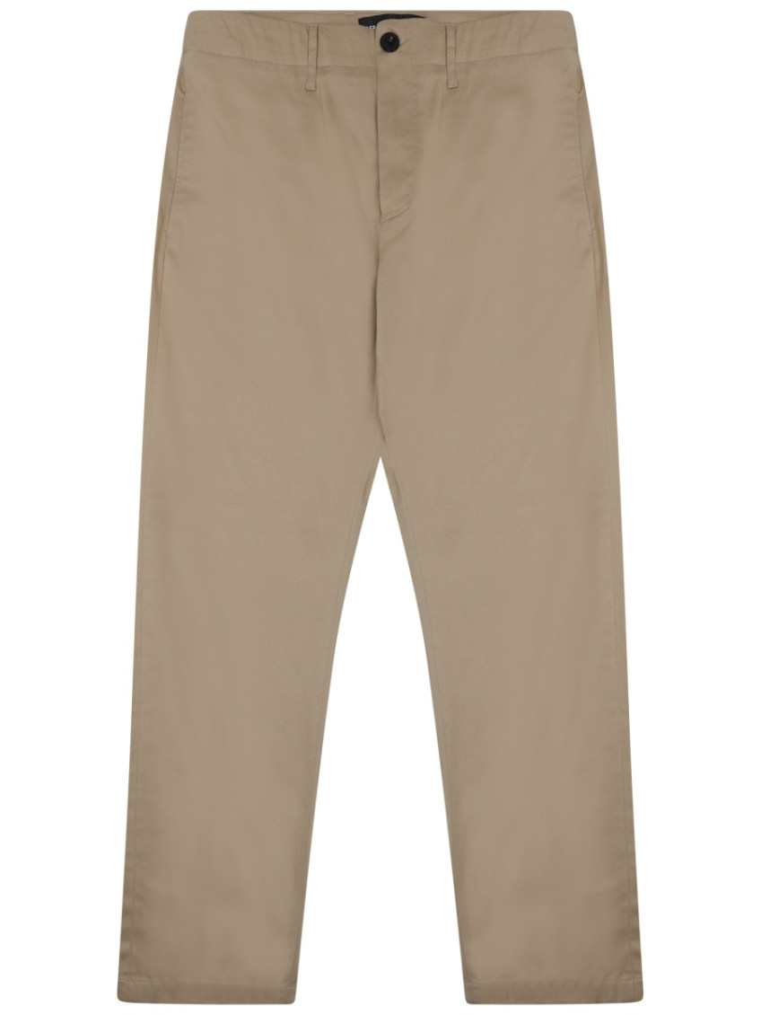 Beige Regular Trousers