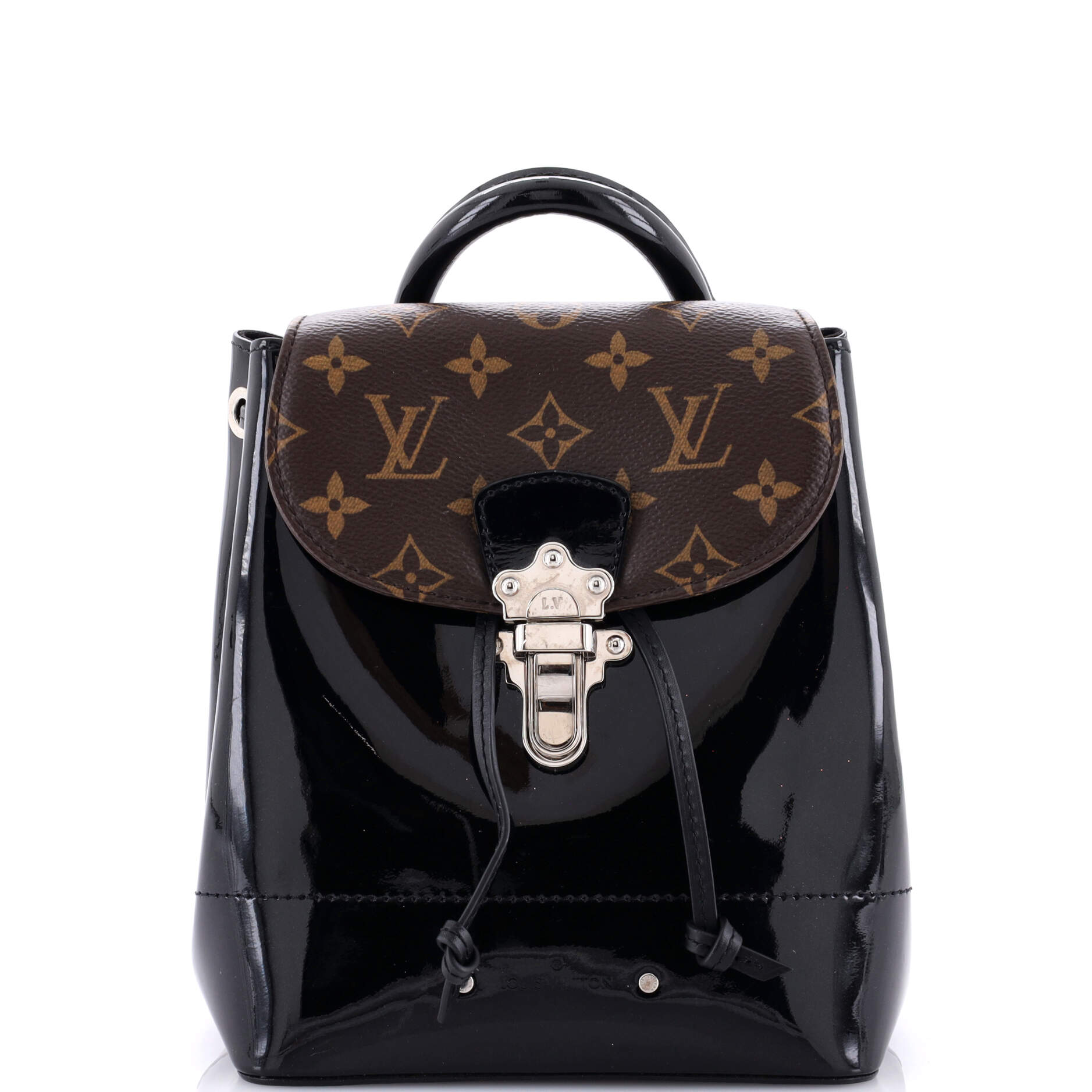 Hot Springs Backpack Vernis with Monogram Canvas