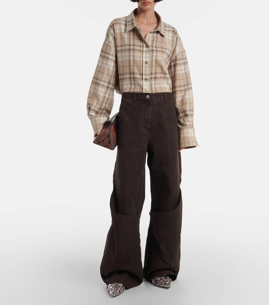High-rise wide-leg jeans