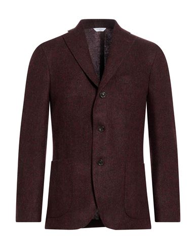 Man Blazer Burgundy Size 40 Wool