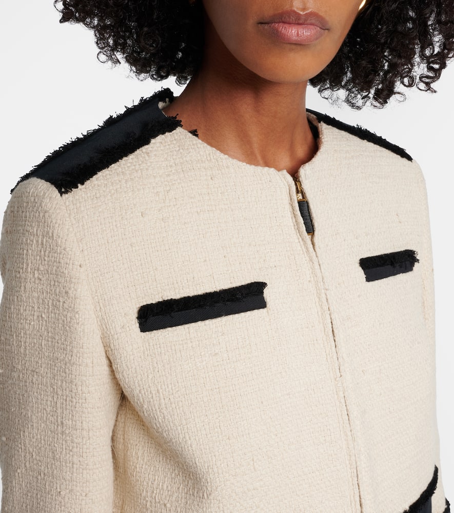 Pagaia cotton and linen-blend jacket