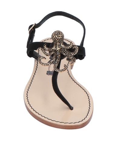Woman Thong sandal Black Size 6.5 Leather
