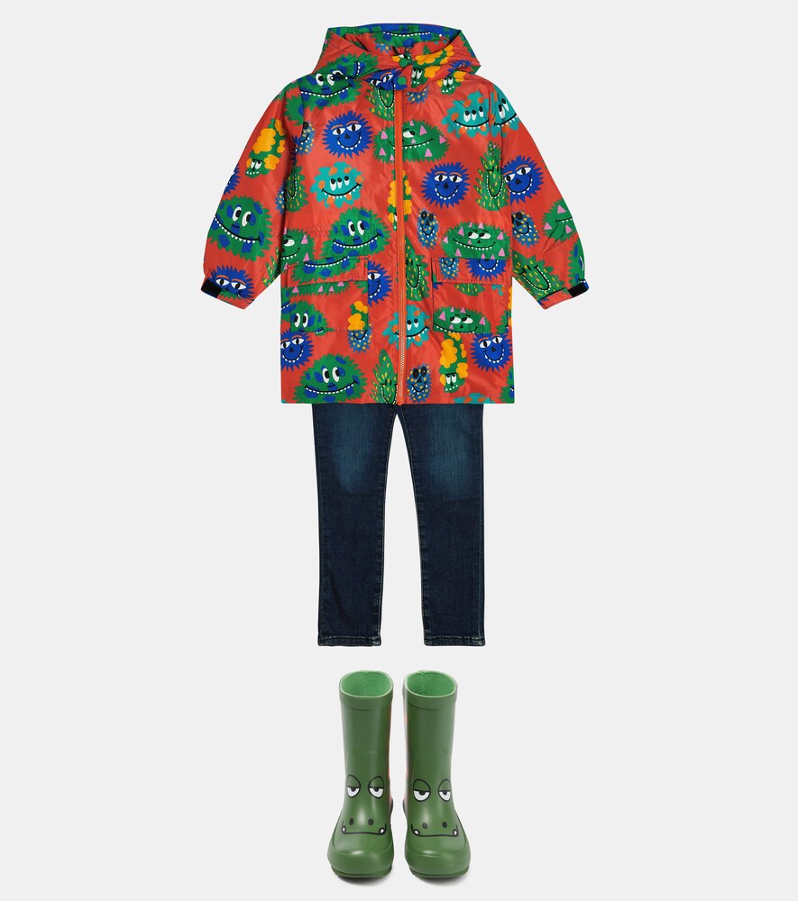 Floral raincoat
