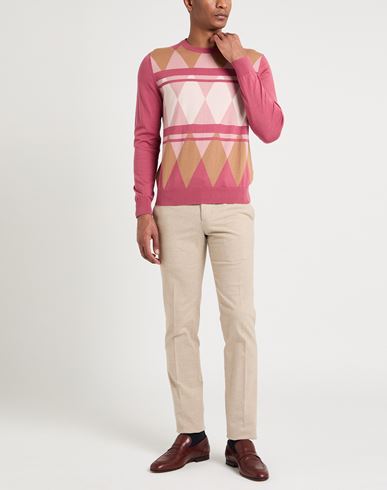 Man Sweater Antique rose Size 40 Cotton, Cashmere