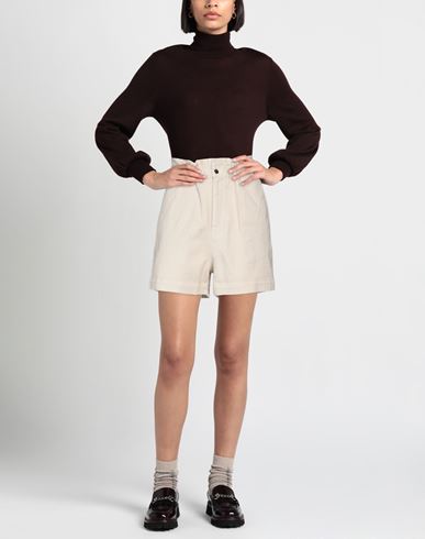 Woman Denim shorts Beige Size 2 Cotton, Elastane