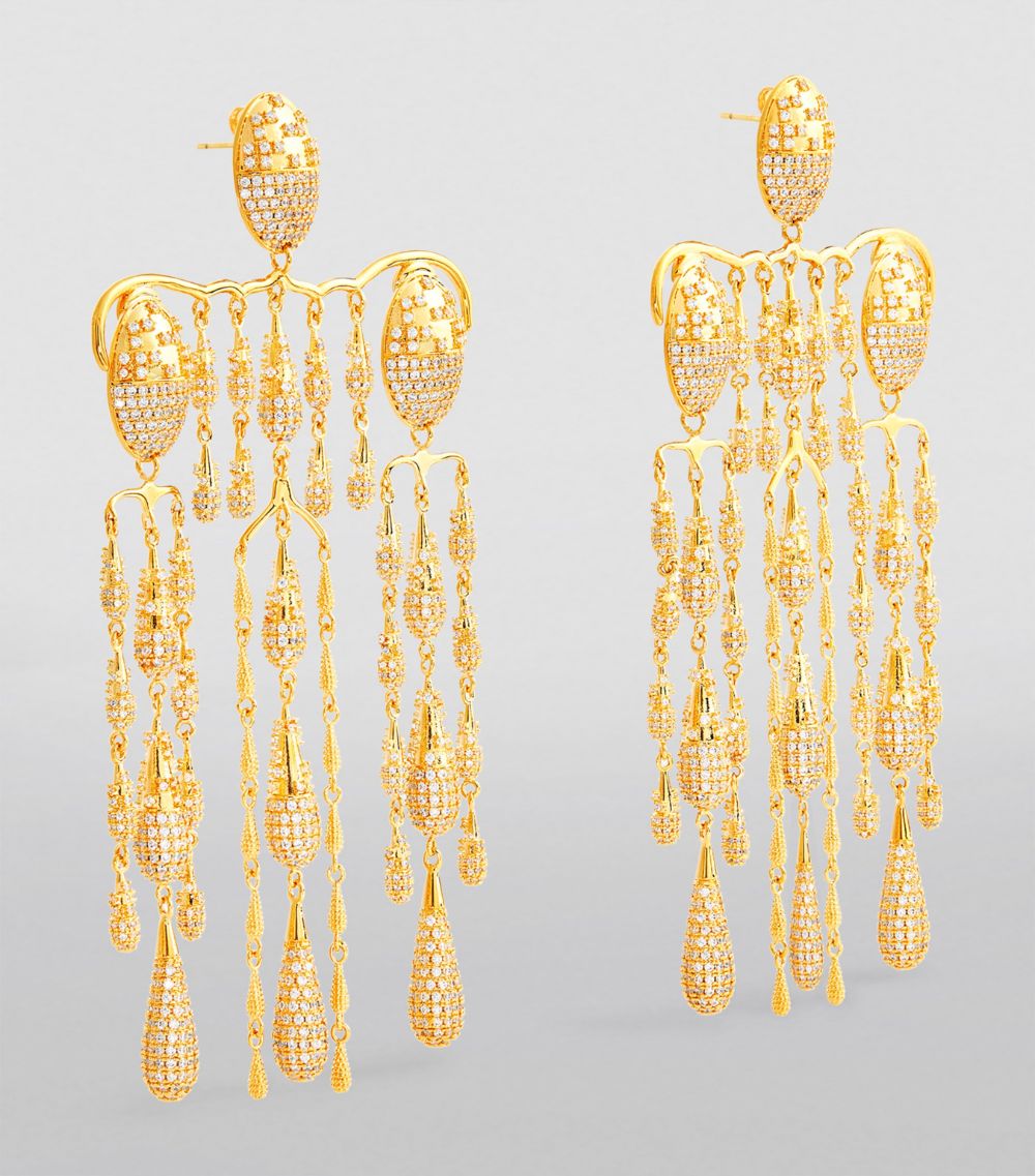 Midnight Chandelier Drop Earrings