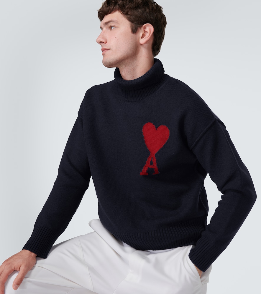 Argyle wool cardigan