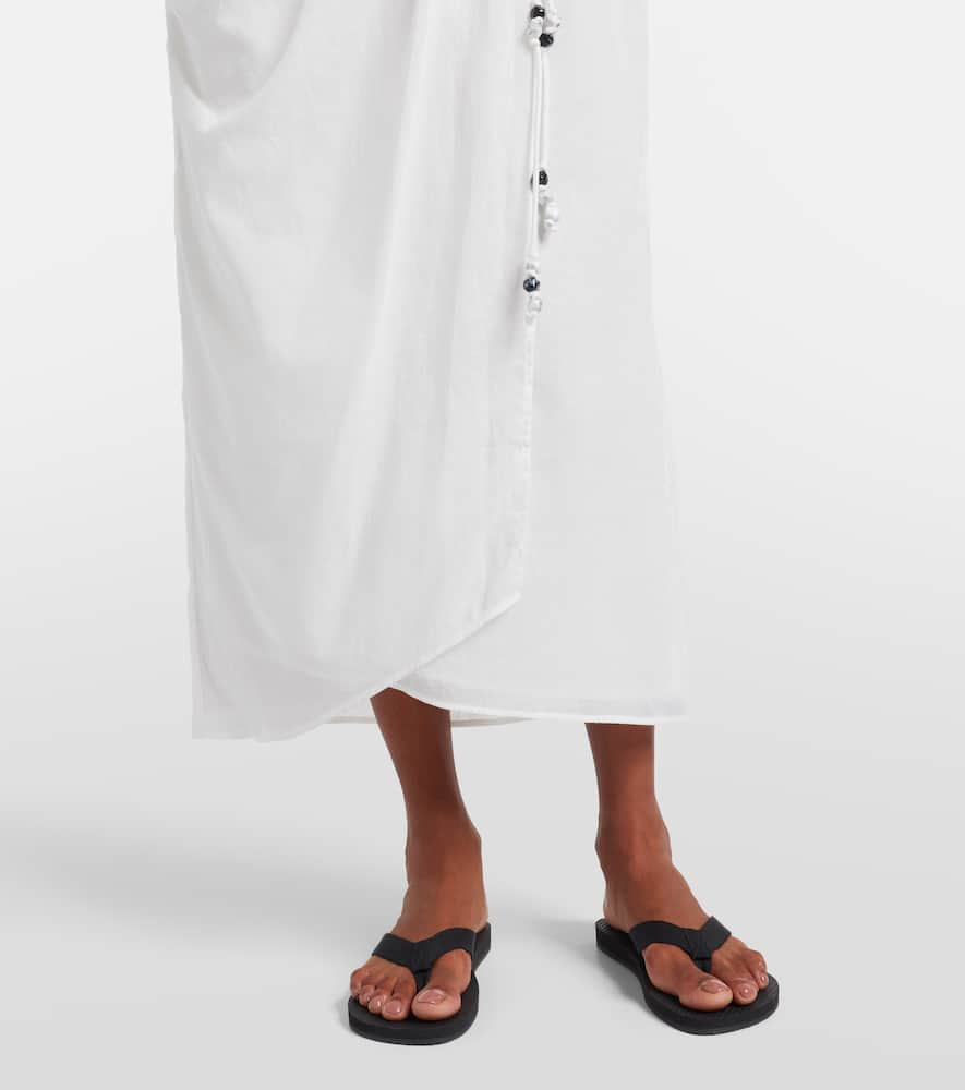 Azura cotton wrap skirt