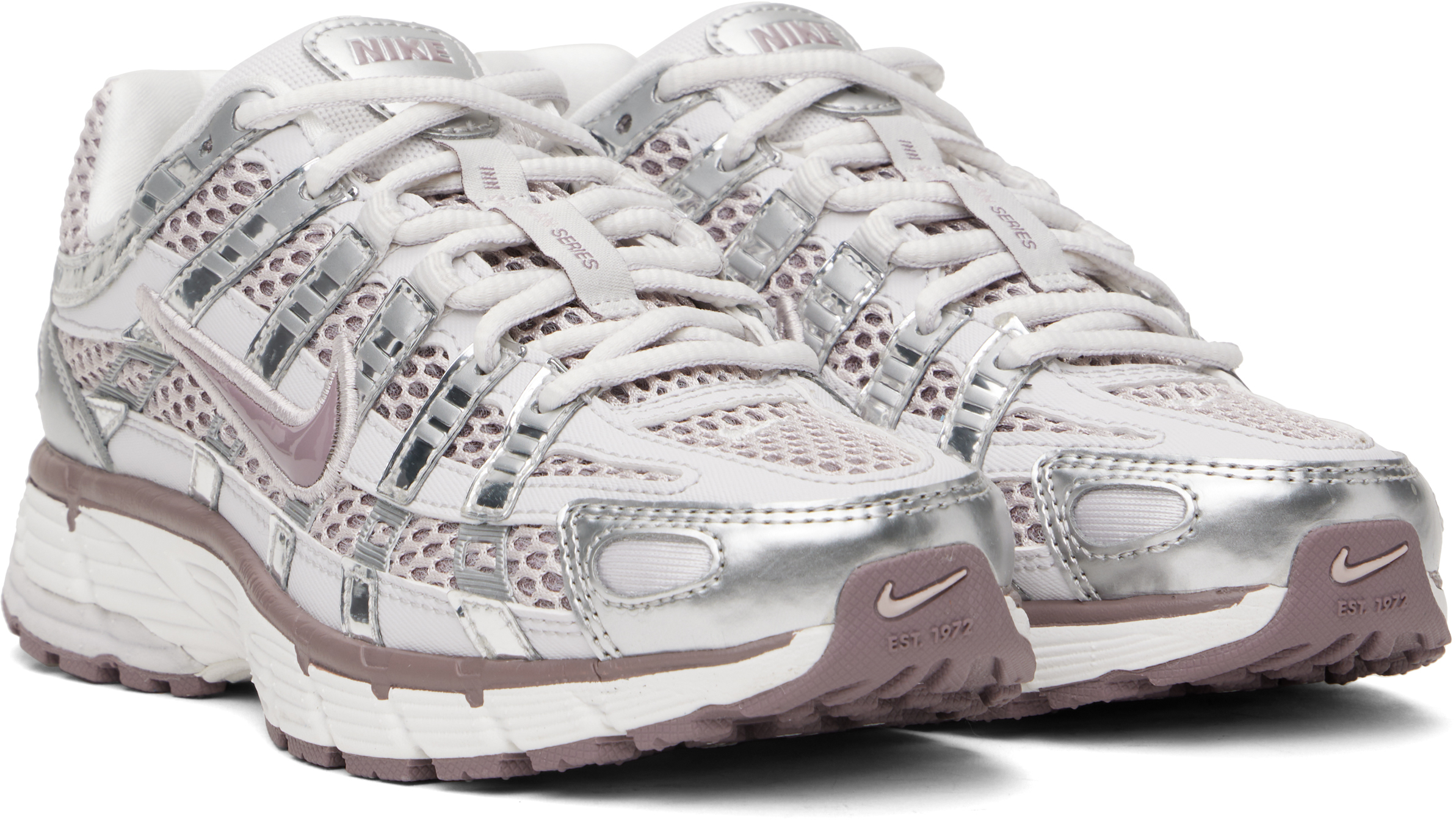 Purple & Silver P-6000 Sneakers