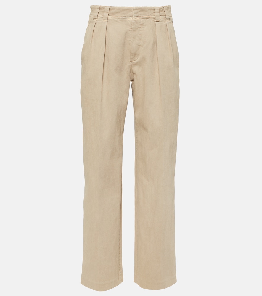 Pleated jeans