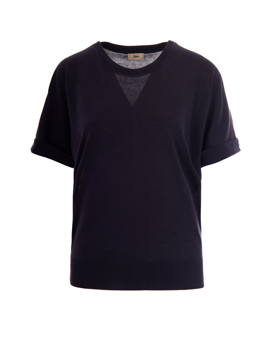 Blue Crew Neck T-Shirt