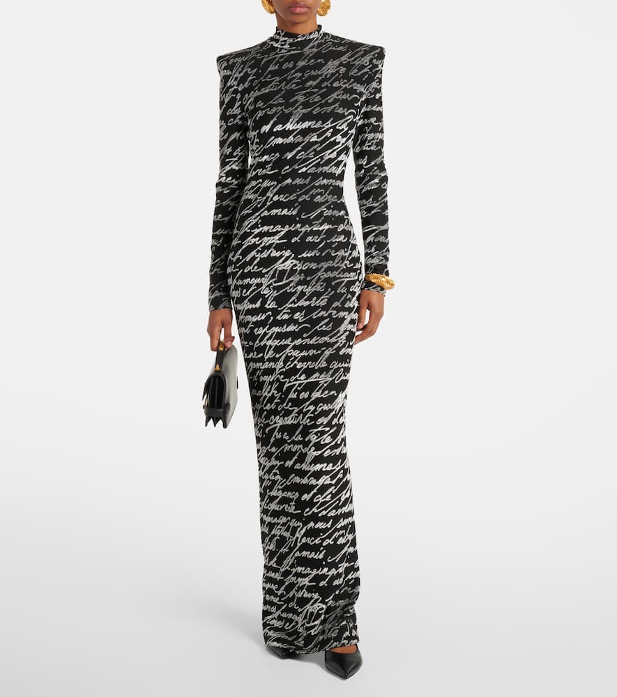 Love Letter jacquard gown