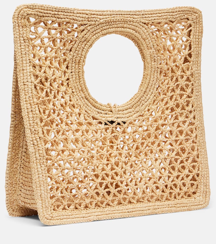 Jacquemus Spiaggia Small raffia tote bag