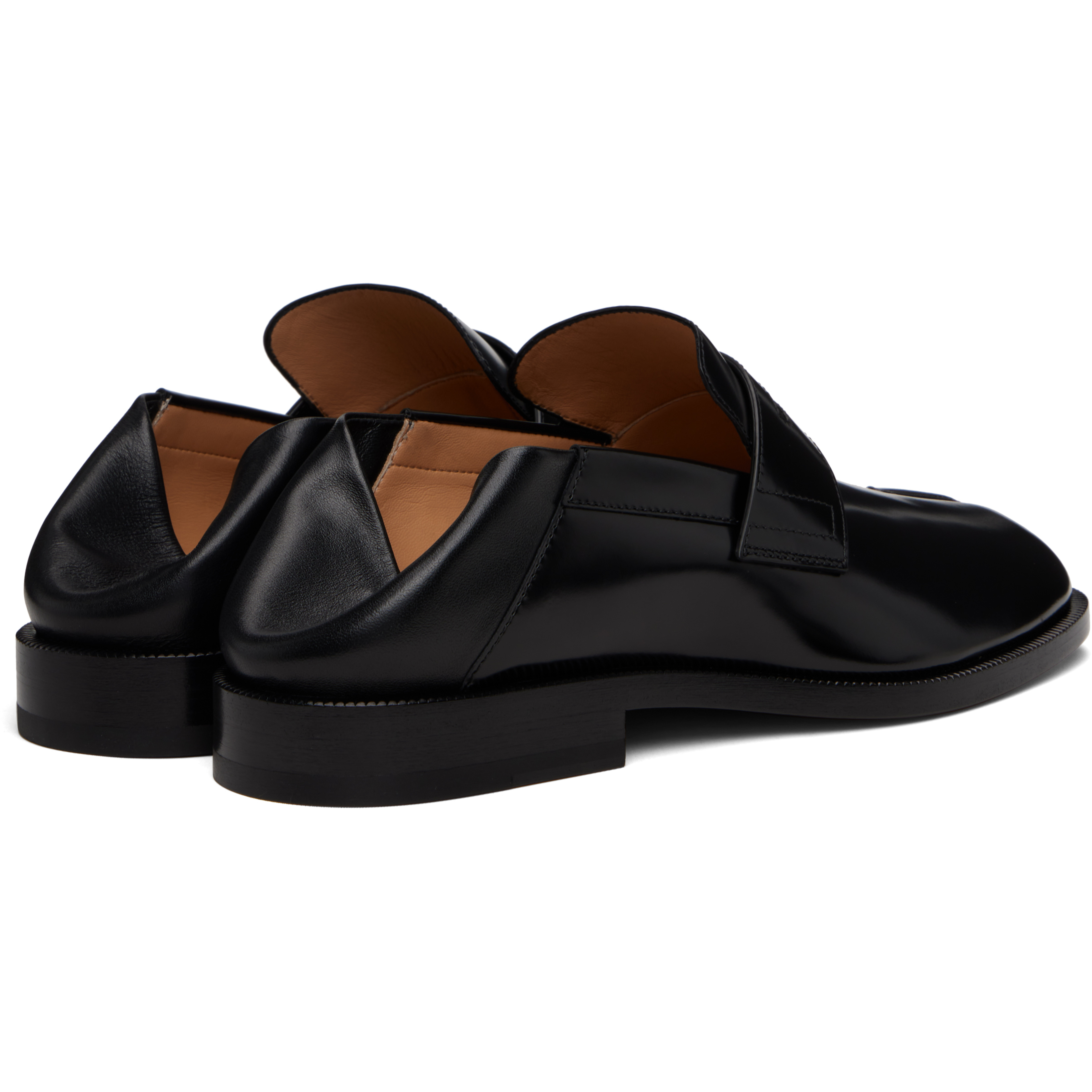 Black Tabi Silp-on Loafers