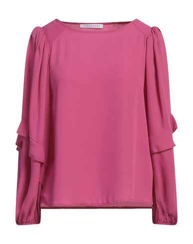 Caractère Woman Top Magenta Size 10 Polyester