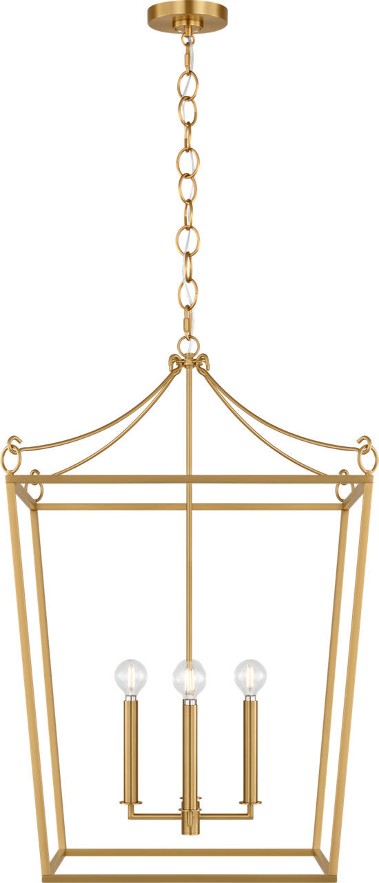 Burnished Brass Lantern from the Carlyle Collection