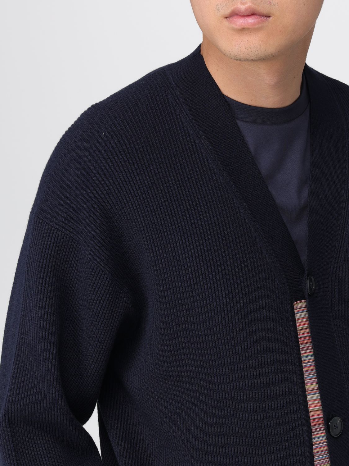Cardigan Men color Blue