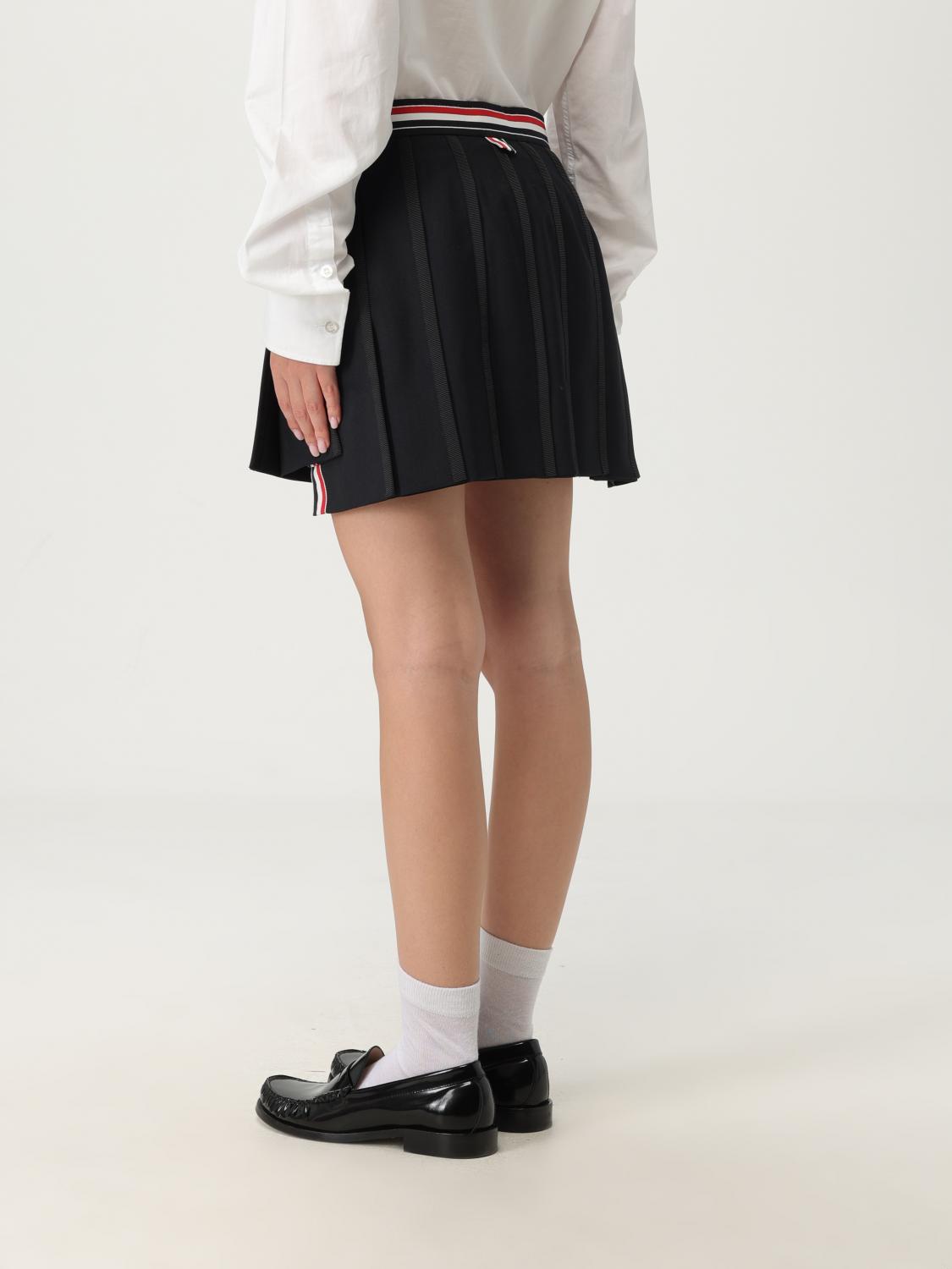 Pleated mini skirt - Black