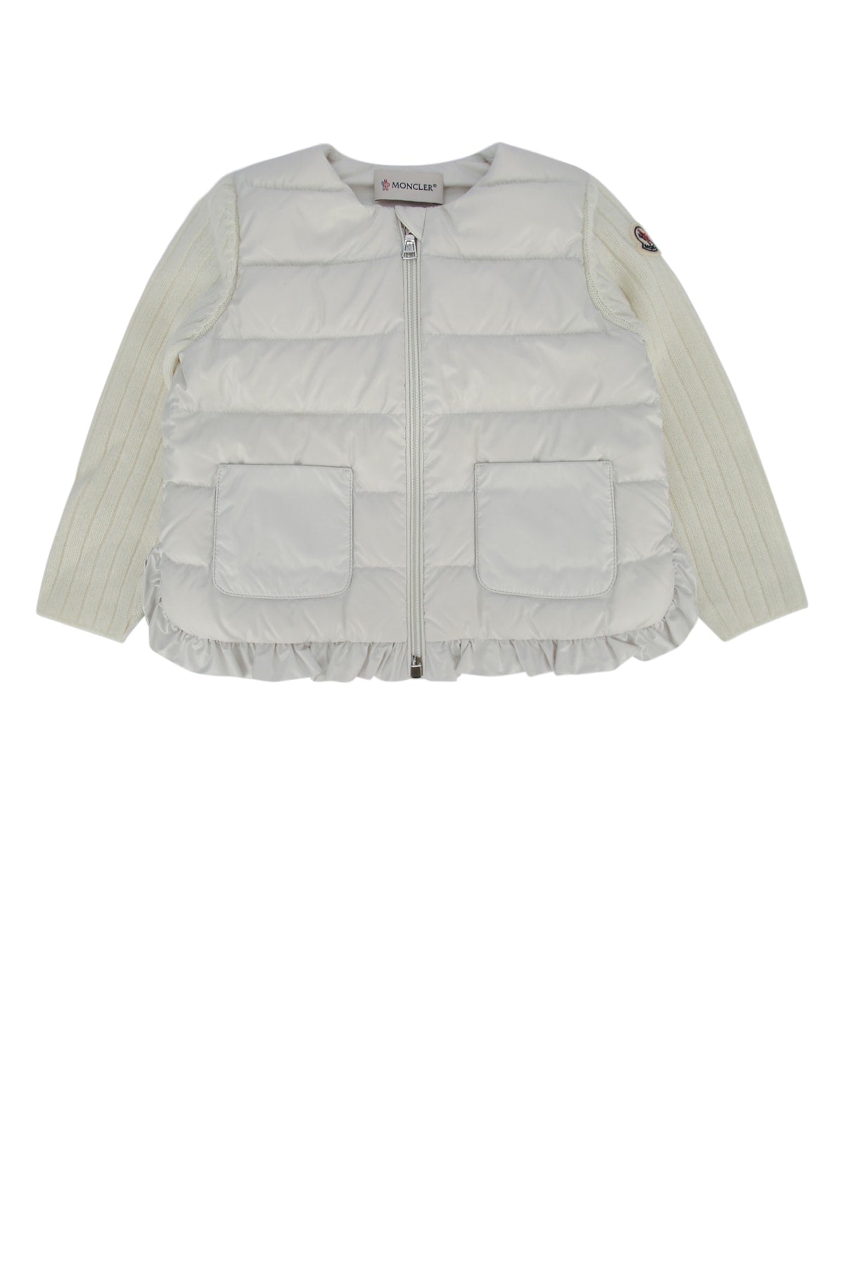 Quilted Down-Filled Down Jacket — White