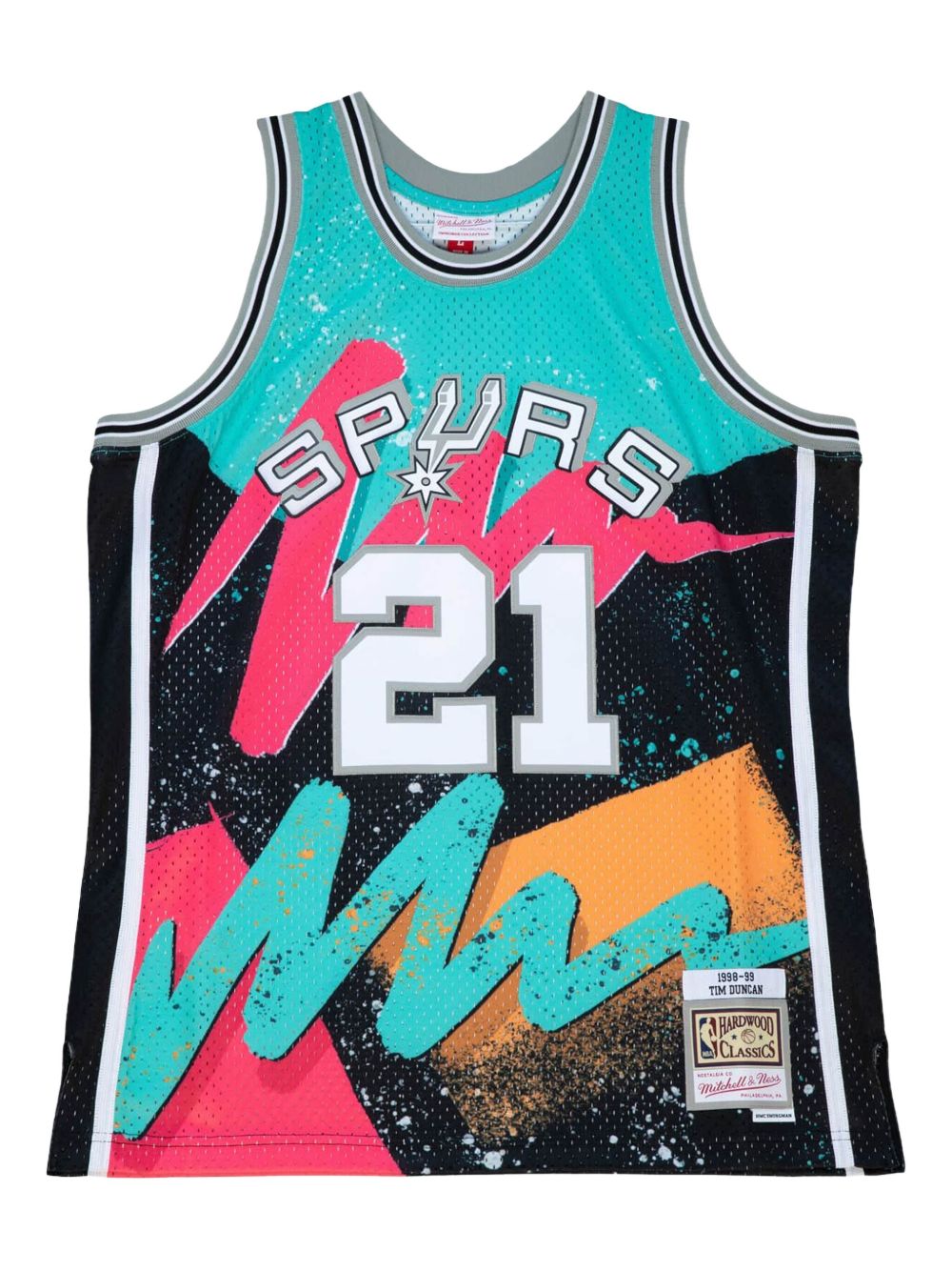 Mitchell & Ness Tim Duncan NBA San Antonio Spurs 1998 Hyper Hoops Swingman tank top - Black