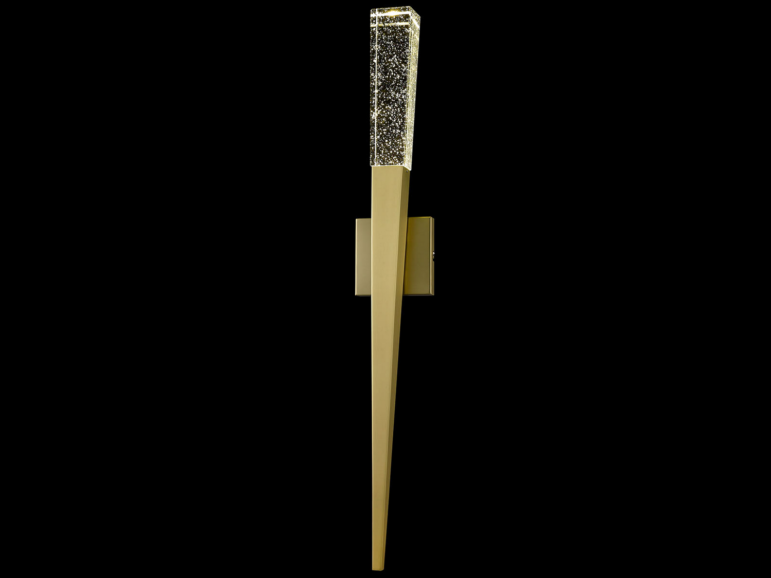 The Original Glacier Avenue 1-Light Wall Sconce in Brushed Bra