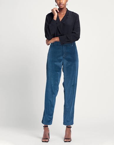 Woman Pants Navy Size 4 Cotton, Modal, Elastane