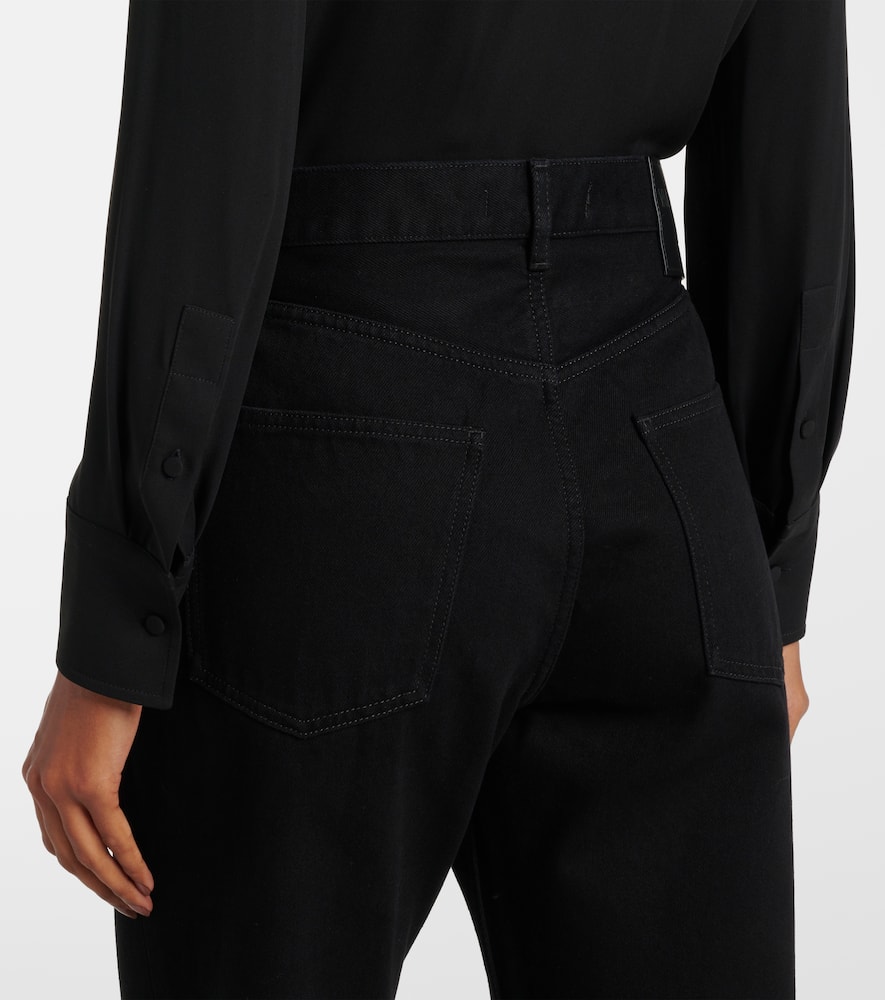 High-rise straight jeans