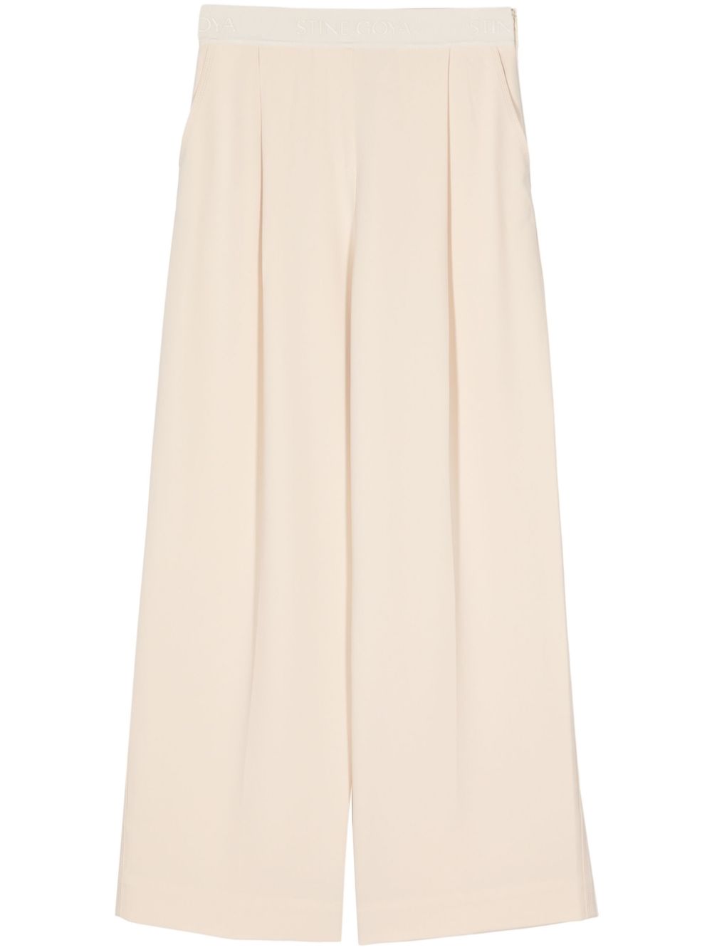 Ciara high-waisted trousers - Neutrals