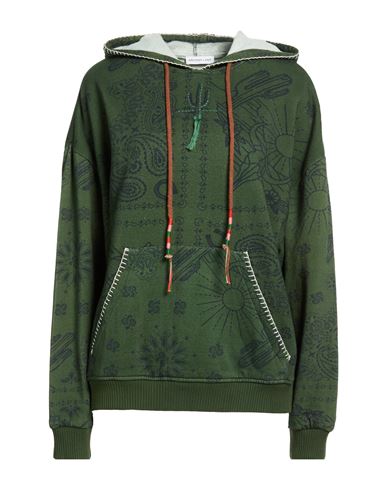 Woman Sweatshirt Military green Size M/L Cotton