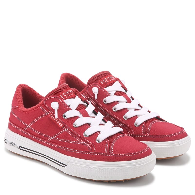 Women's Arch Fit Arcade Arcata Canvas Sneakers (Red)