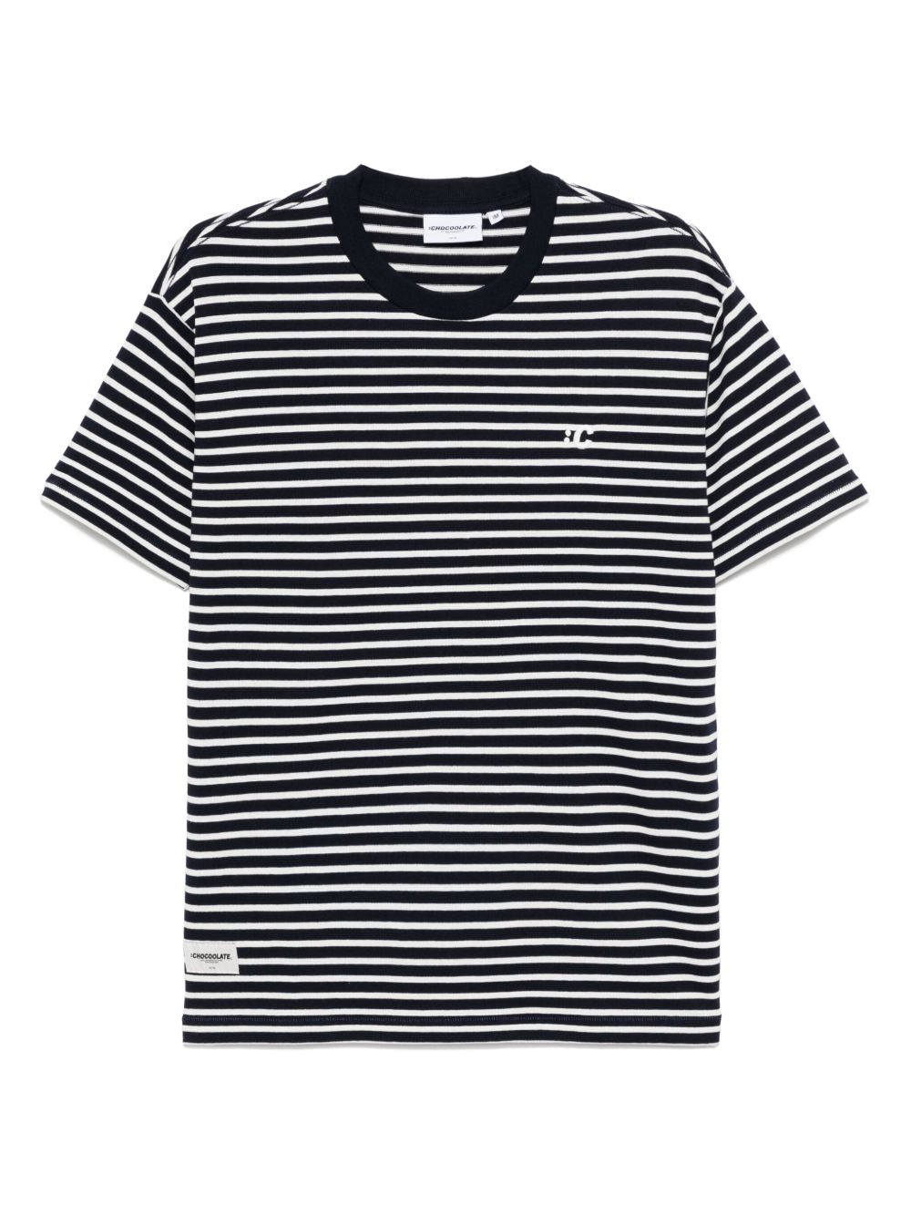 Logo-embroidered T-shirt - Blue