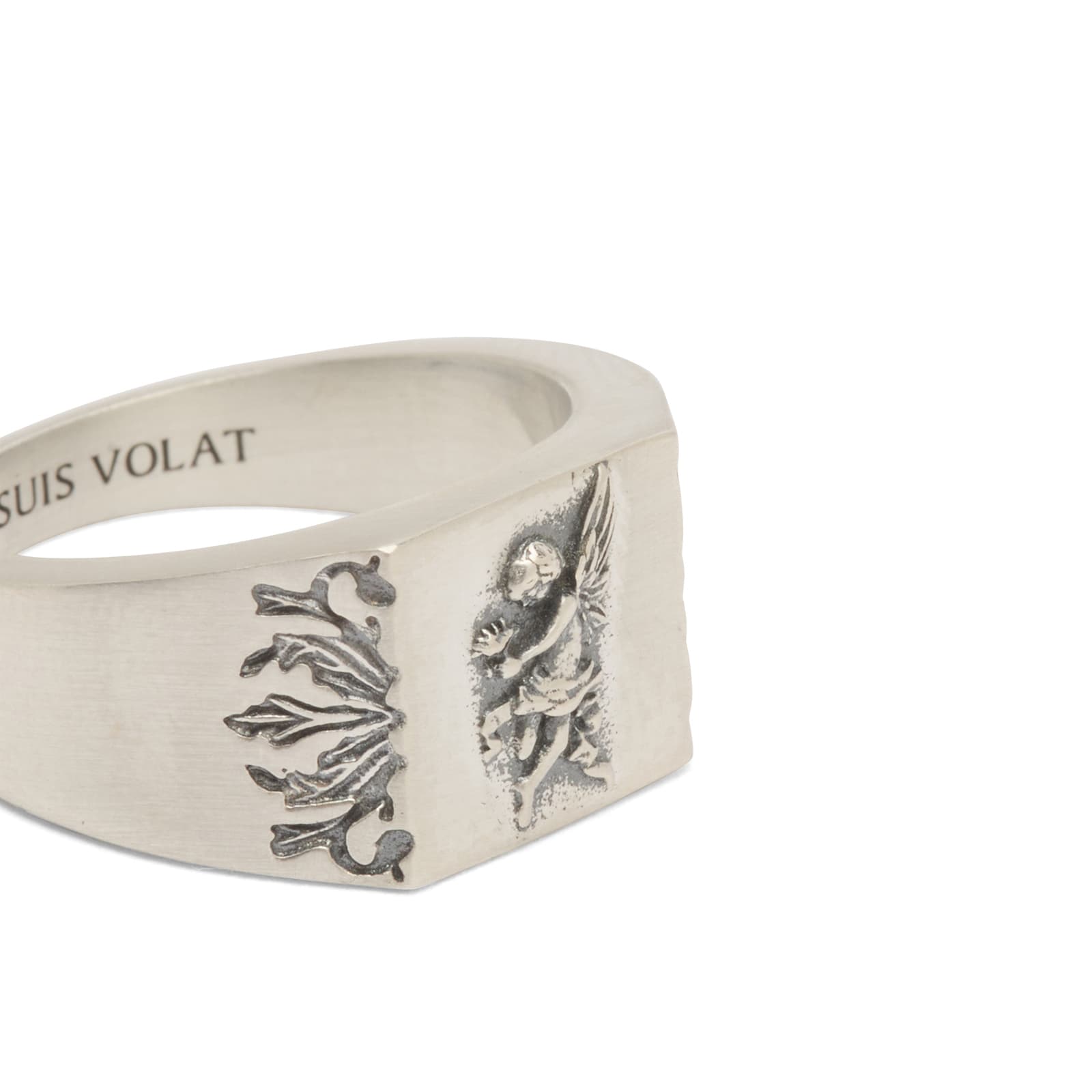 Men's Cherub Ring in Silver