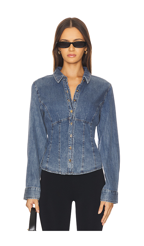 HEARTLOOM Mitchell Shirt in Rain. XL also in L, M
